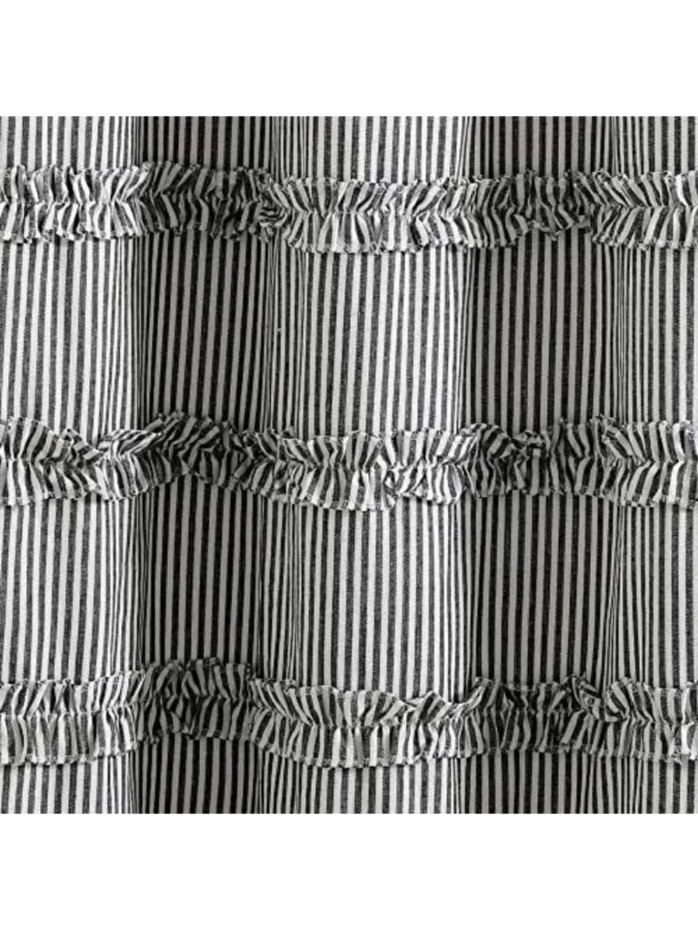 Vintage Stripe Yarn Dyed Cotton Shower Curtain, 72